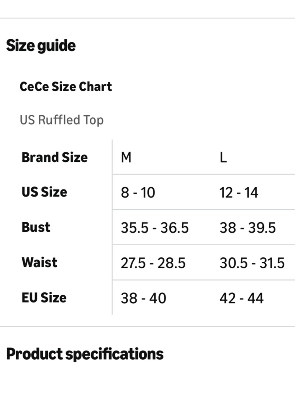 CeCe Puff Sleeve Crepe Knit Top with Statement Bow Size Medium Stretch MSRP $79 - Picture 6 of 6